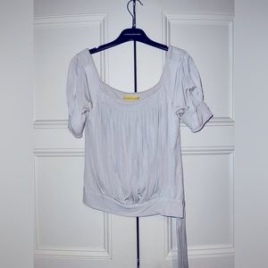 CATHERINE MALANDRINO Silk Jersey S/S Blouse